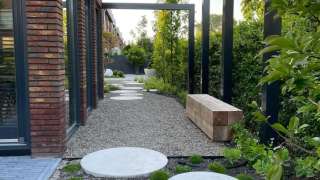 luxe tuin aanleggen het ontwerp is gemaakt door Erik van Gelder