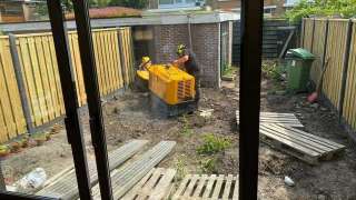 verwijderen van stronken in de achtertuin Amsterdam Diemen