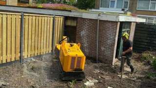 verwijderen van stronken in de achtertuin Amsterdam Diemen