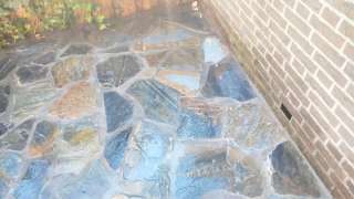 Flagstone kavala blue leggen in achtertuin