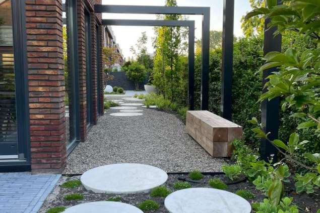 moderne tuin aanleggen tuinontwerp