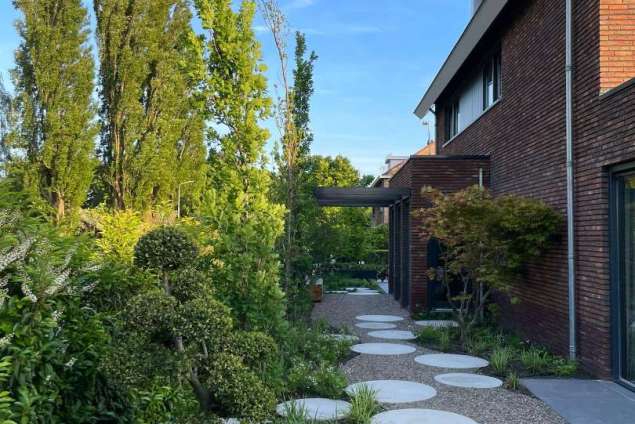 moderne tuin aanleggen tuinontwerp