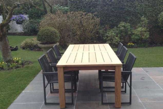 Tuin bestraten met keramisch terras tegels