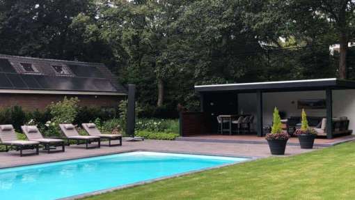 Poolhouse tuinoverkapping Eindhoven Waalre