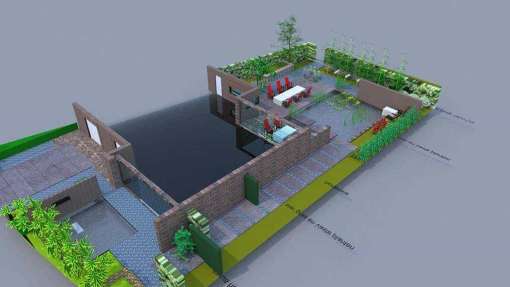 moderne tuin aanleggen tuinontwerp