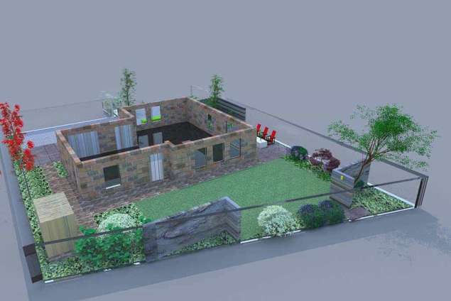 ontwerp tuin Dreumel