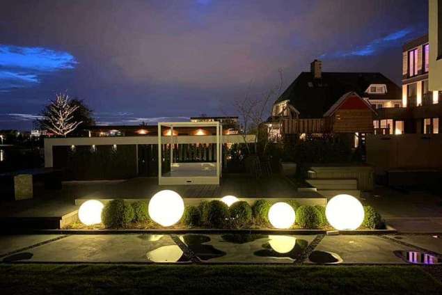 moderne tuin aanleggen verlichting Rotterdam