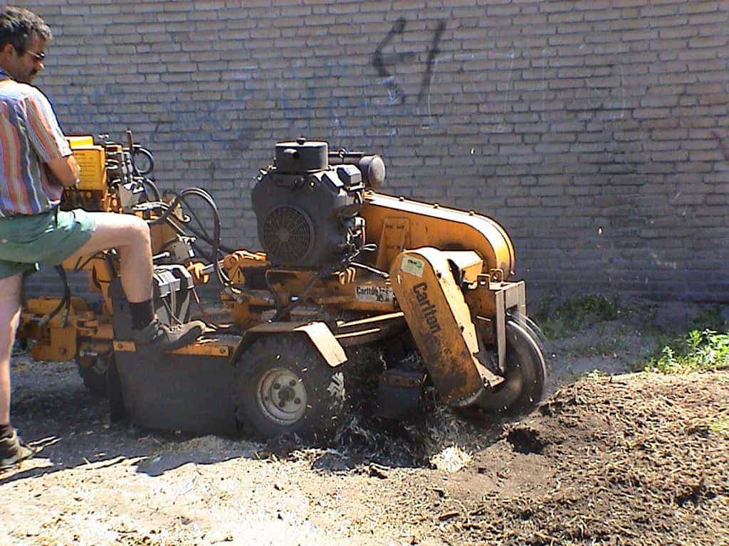 bomen rooien/stronken uitvrezen met een stobbefrees boxtel liempde oisterwijk loon op zand waalwijk raamsdonkveer