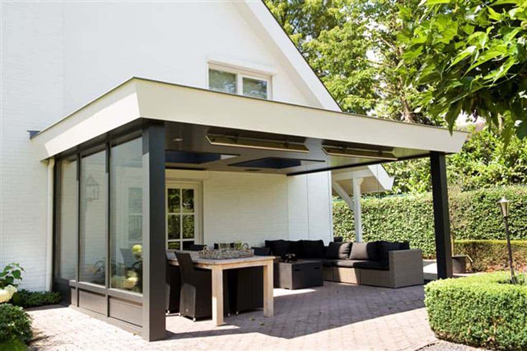 kruispunt schuttingen/tuinoverkapping met veel glas tilburg eindhoven best dongen waalwijk goirle