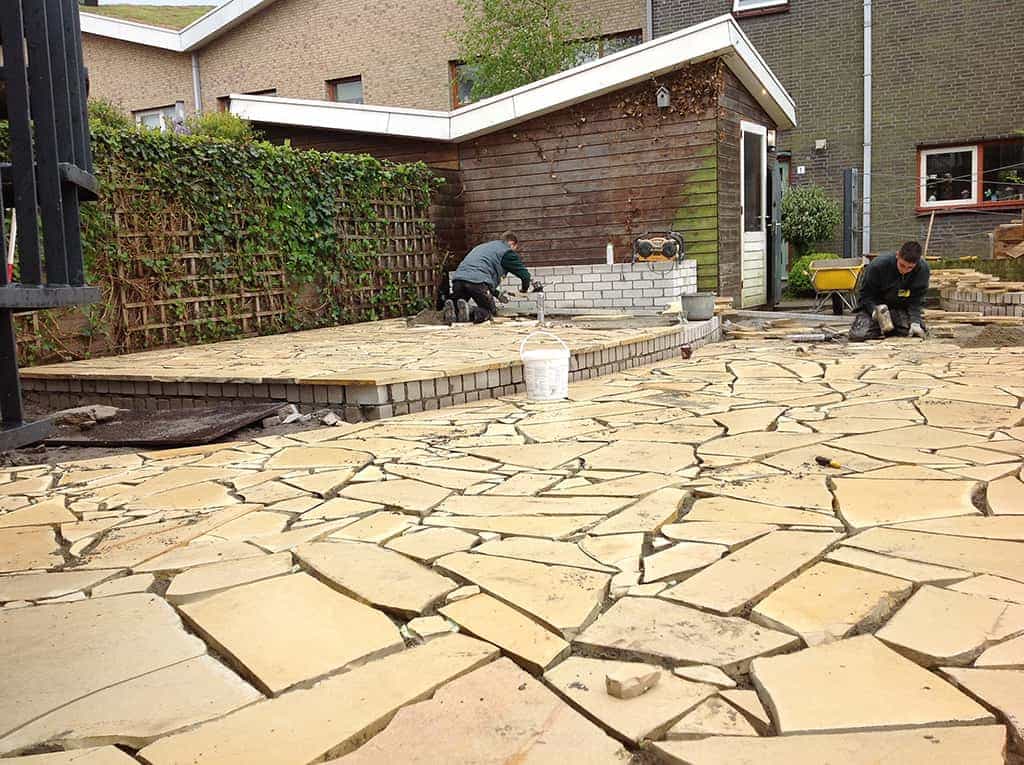 vlaardingen/leggen van flagstones in tilburg breda eindhoven vught den bosch waalwijk veldhoven